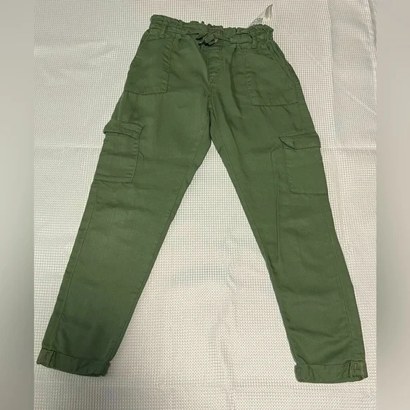 Levis Girls Utility Paperbag Cargo Joggers Sage Green Size 10
